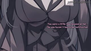 Rio from Blue Archive tests her fresh innovation on you (Feet and Pantyhose)