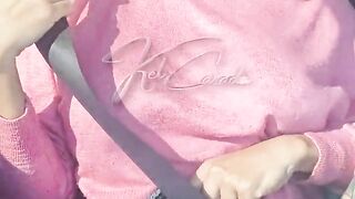 I Took Advantage of a Car Voyage to Sp to Tease the Truck Drivers a Little