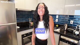 SURPRISED MY BABE WITH HOT THREE-SOME FOR VALENTINES - two Hawt Latinas in Fiery Action Cowgirl and Doggy style in POV