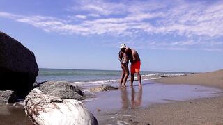 Hawt Lalin angel Fucked on the Beach