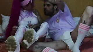 Wild screw after cosplay party..Big knob..squirt..dildos