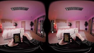 VR Bangers: Sexy Redhead Stepdaughter Sucks And Fucks Hard In Taboo FFM Three-some - VR Porn