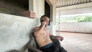 My girlfriend dumps me and my concupiscent pregnant neighbor gives me a great screw for breaking up with my girlfriend; the little stud gives his pregnant neighbor the best fuck of her life