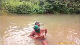 Screwing Naughty Colledge Course Mates big jock during village river bath