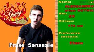 Casting: Gothic's first porn movie, when his adventure with SpicyLab began