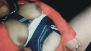 Fucking with a busty girl who likes to eat dick whenever this playgirl misses school