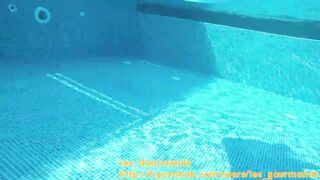 Fingered On The Air Mattress In The Pool