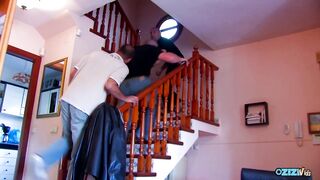 Deep throating hotty with red hair loves hardcore sex