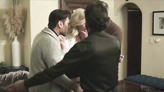 Lexi is invited by a group of dudes and they've read in the Bible and heard from God that she get to offere ALL her holes in service of God! DP incoming!