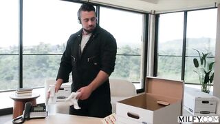 MILFY Blonde Boss Fucked by assistant