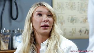 My shemale doctor likes to use her schlong