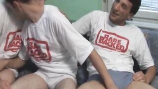 Hardcore Homosexual Bareback 3some Asshole Pounding