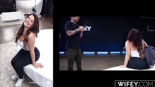 WIFEY Gorgeous Curvy Hotwife Lacy Gets Blindfolded For The Ultimate Group-sex Surprise