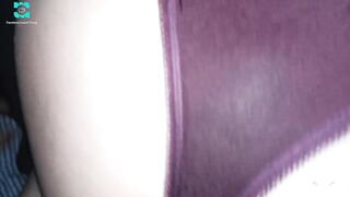 Hawt Lalin beauty fucking in lingerie! Doggystyle pov, ends with creampie!