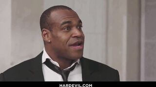 Business Meeting Turns Kinky: Princess Alice's Double Trouble with Aaron and Little Maly in a Gripping trio Featuring Wild Anal Play and Intense Blowjobs