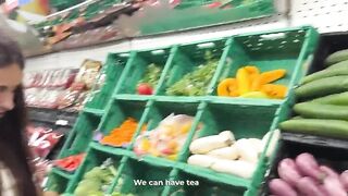 The teacher saw me with a cucumber in the store and seeing that I was wet, this man called me home and fucked me