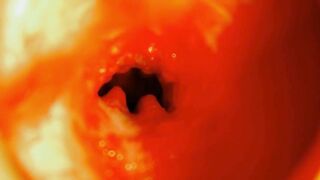 The path into the depths and juicy splashes