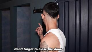 Big-bootied brunette stepmother ends up in nature's garb thanks to a prank by her stepson