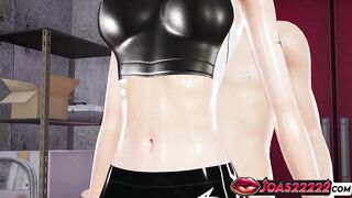 Eun-hye's Post-Training Screw - 3D Comics Thighjob Fetish for Juicy Vagina Teasing, POV Doggy style Creampie