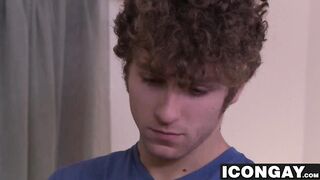 Sexy ass stud getting his ass railed big time by fit man