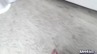 NookiesOriginals- Sexy Delivery Hotty Gives Sloppy BJ & Rides Big Rod