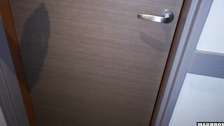 A Lewd French Blonde Wife Invites Me To Pound Her Big Butt In The Dark Cheating on Her Husband !!!