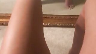 Sexiest impure golden-haired in her late 40s fucked on yoga ball by biggest shlong