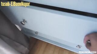 My stepmother helps me finish masturbating and swallows my semen. See full video in Spanish subtitles: tusub3.blogspot.com and https://t.me/tusubnopor4