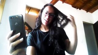 latin beauty in public doing a erotico video for her bf