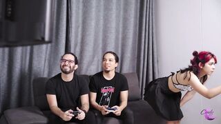 I caught my girlfriend cheating on me with my almost all astounding friend so we DP her.