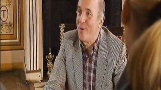 Golden-haired German MILF with Big Melons Gets Screwed in Cuckold