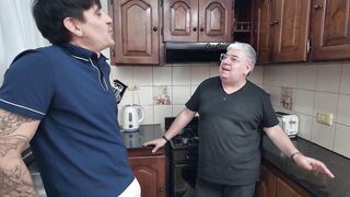 CHEATING DELIVERY GAL CRASHES BEHIND THE SCENES