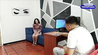 GOES TO A JOB INTERVIEW but HER BOSS WANTS TO SCREW HER PUSSY