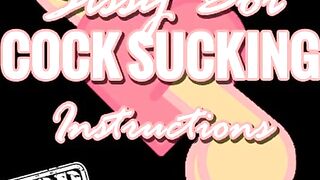 AUDIO ONLY - Sissy boi wang sucking instructions