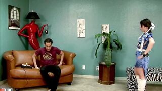 Asia Zo: Petite Asian Hottie Asia Zo Dominates Eric Jover's Tiny Knob: Deepthroat, Pussy Screwing, Ball Busting,