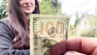 A modest village beauty shows her titties and opens her ass to an impudent stud