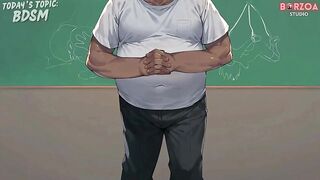 My teacher brought me to his house for a private lesson (Hentai/3D/Animated)