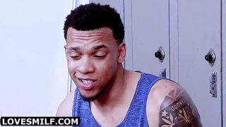 Craving-Crazed Cougar Tutor Obsessed with Big Black Penis - Wild After-Hours Creampie Mouth Blast from Her Top Athlete