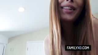 Slender stepdaughter pleasures her perv stepfather