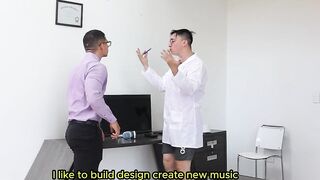 I SCREW MY BOSS'S DAUGHTER BEHIND HIS BACK IN HIS LABORATORY.