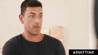 ADULT TIME - Sex Addict Hottie Julia James SQUIRTS On Stepdad By Accident During Sneaky Masturbation