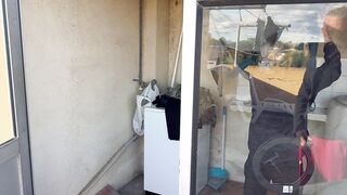 ROMANTIC HOMEMADE PORN - ORAL-JOB IN THE LAUNDRY ROOM WITH MY STEPSISTER, THE MILF NEIGHBOR