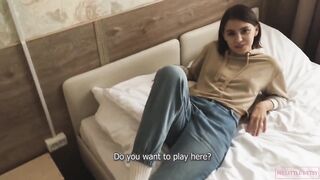 We Just Checked Into the Hotel, and This sweetheart Immediately Wanted to Fuck