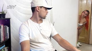 My stepbrother helps me choose my garments, I didn't think this chab was that big????