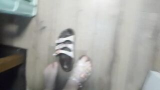 Worn-out Birkenstock Shoes