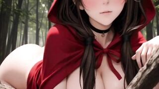 Comics anime - Little Red Riding Hood in the forest