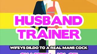 AUDIO ONLY- Husband tutor wifey's sex-toy to a real mans shlong