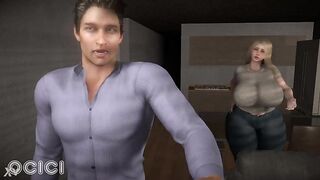 Big-assed golden-haired MILF screws her young lover during the time that her husband is away at work - 3D Comics - OCICI