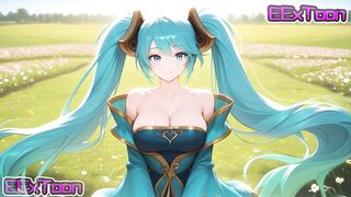 League Of Legends Anime Comics - Big Melons Sona Blow Job Hentai by eextoon