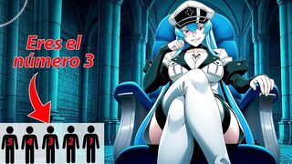 Spanish audio ANAL JOI for VERY obedient. Esdeath transforms you into a semen container.